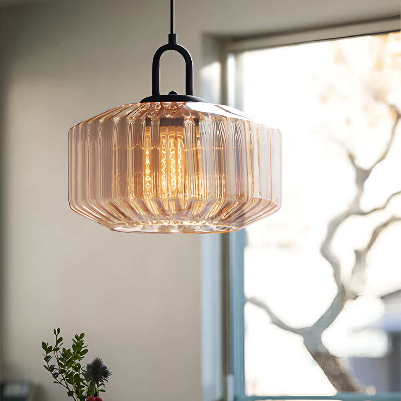 Pendant Light Retro Glass in Minimalist Style | Montra