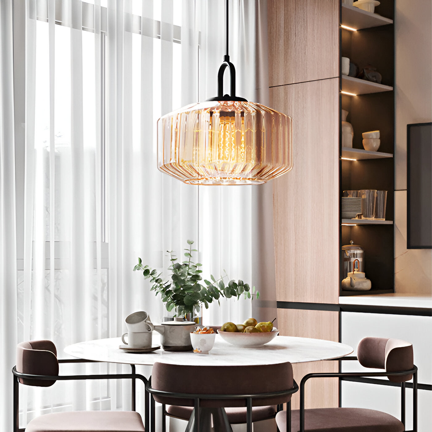Pendant Light Retro Glass in Minimalist Style | Montra
