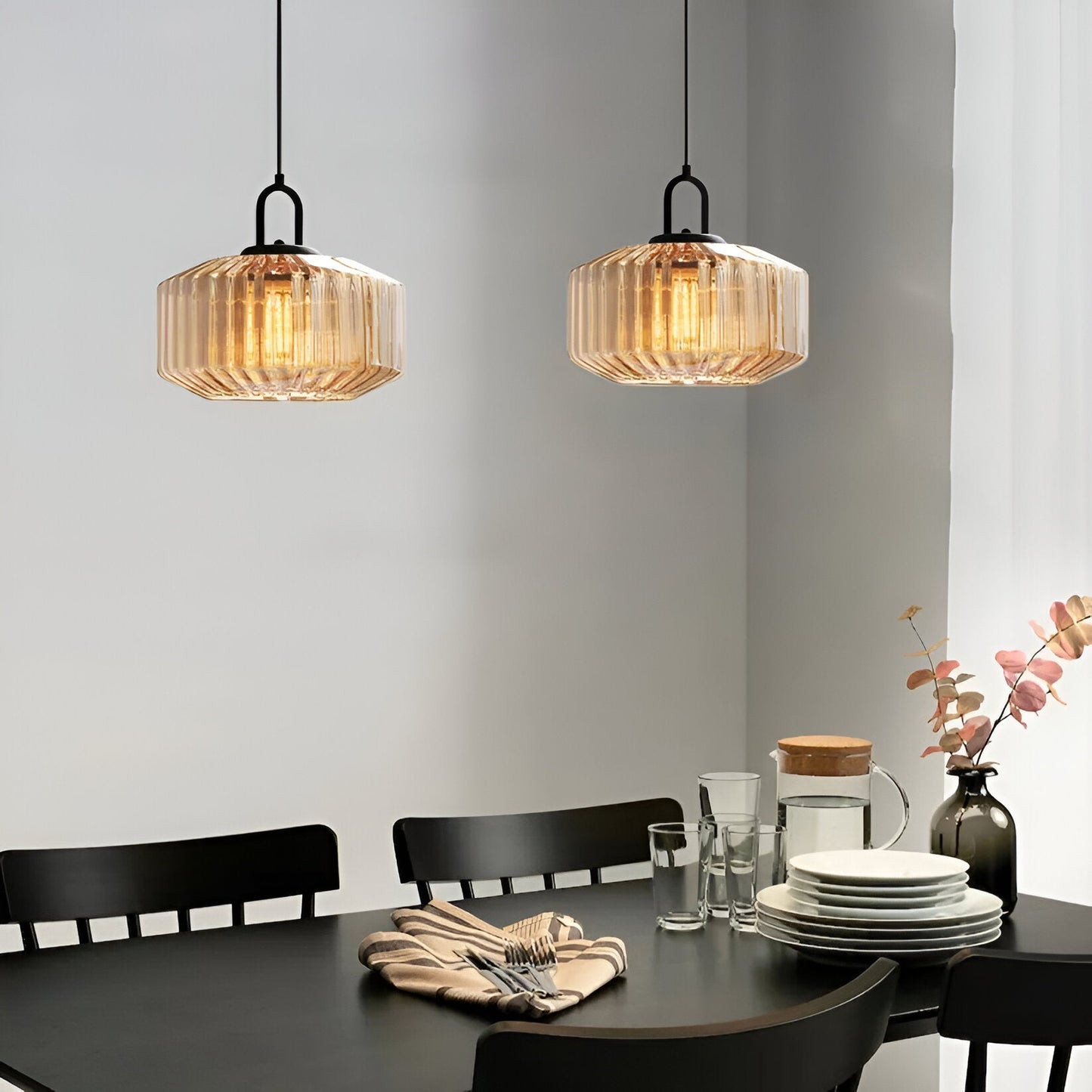 Pendant Light Retro Glass in Minimalist Style | Montra