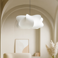 Pendant Light Silk Shade Modern Minimalist | Jureva