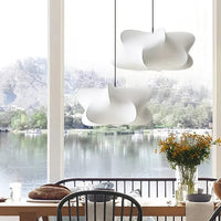 Pendant Light Silk Shade Modern Minimalist | Jureva