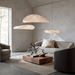 Pendant Light Silk Shade in Nordic Japandi Style | Eryvon
