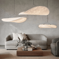 Pendant Light Silk Shade in Nordic Japandi Style | Eryvon