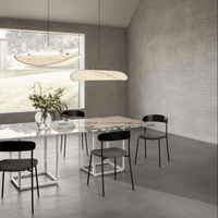 Pendant Light Silk Shade in Nordic Japandi Style | Eryvon