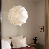 Pendant Light Silk Sphere in Wabi Sabi Style | Sabire