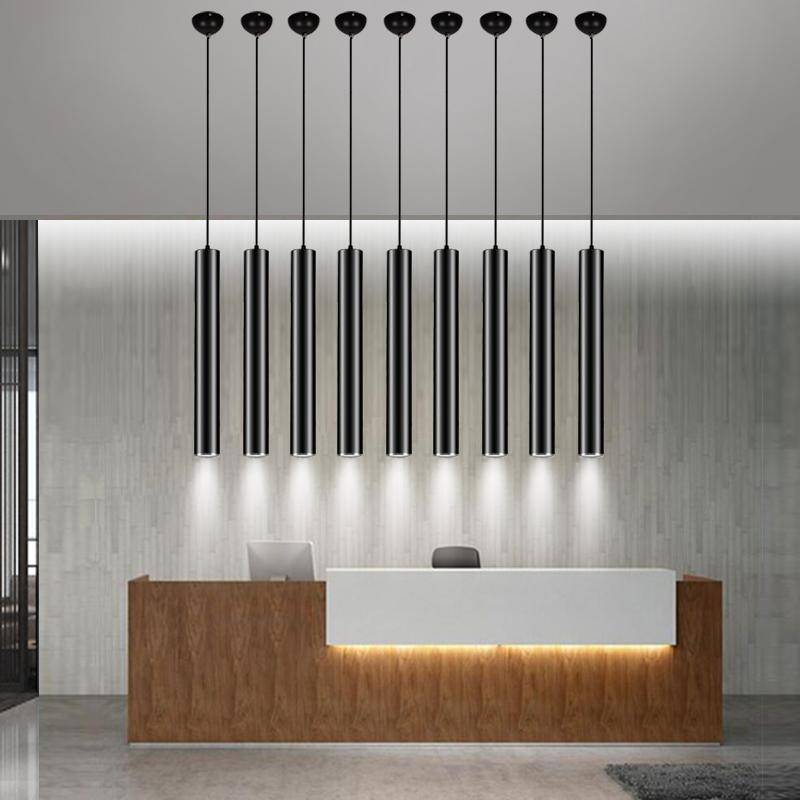 Pendant Light Slim Metal Form in Modern Design | Torian