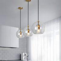 Pendant Light Spherical Glass in Nordic Modern Style | Vynari