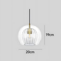 Pendant Light Spherical Glass in Nordic Modern Style | Vynari
