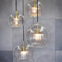 Pendant Light Spherical Glass in Nordic Modern Style | Vynari