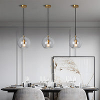 Pendant Light Spherical Glass in Nordic Modern Style | Vynari