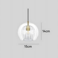 Pendant Light Spherical Glass in Nordic Modern Style | Vynari