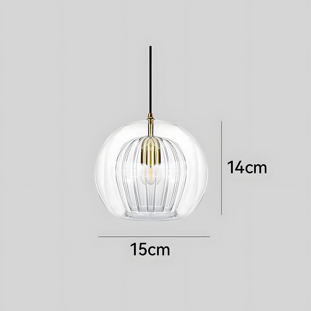 Pendant Light Spherical Glass in Nordic Modern Style | Vynari