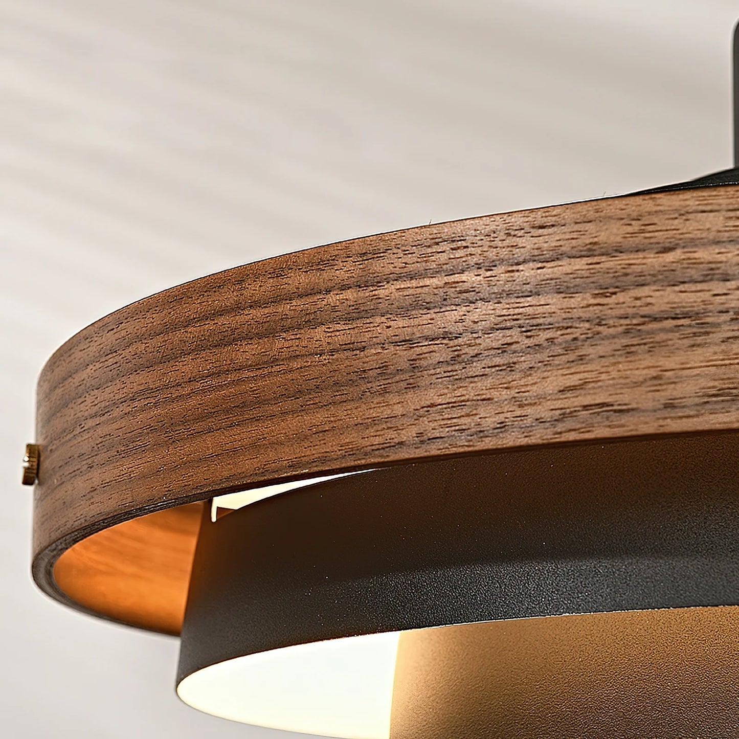 Pendant Light Swing Arm Wood Metal Industrial Style | Rancho