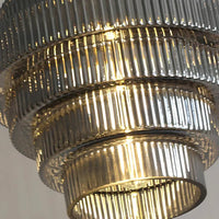 Pendant Light Tiered Glass Shade Modern Interior | Lunario