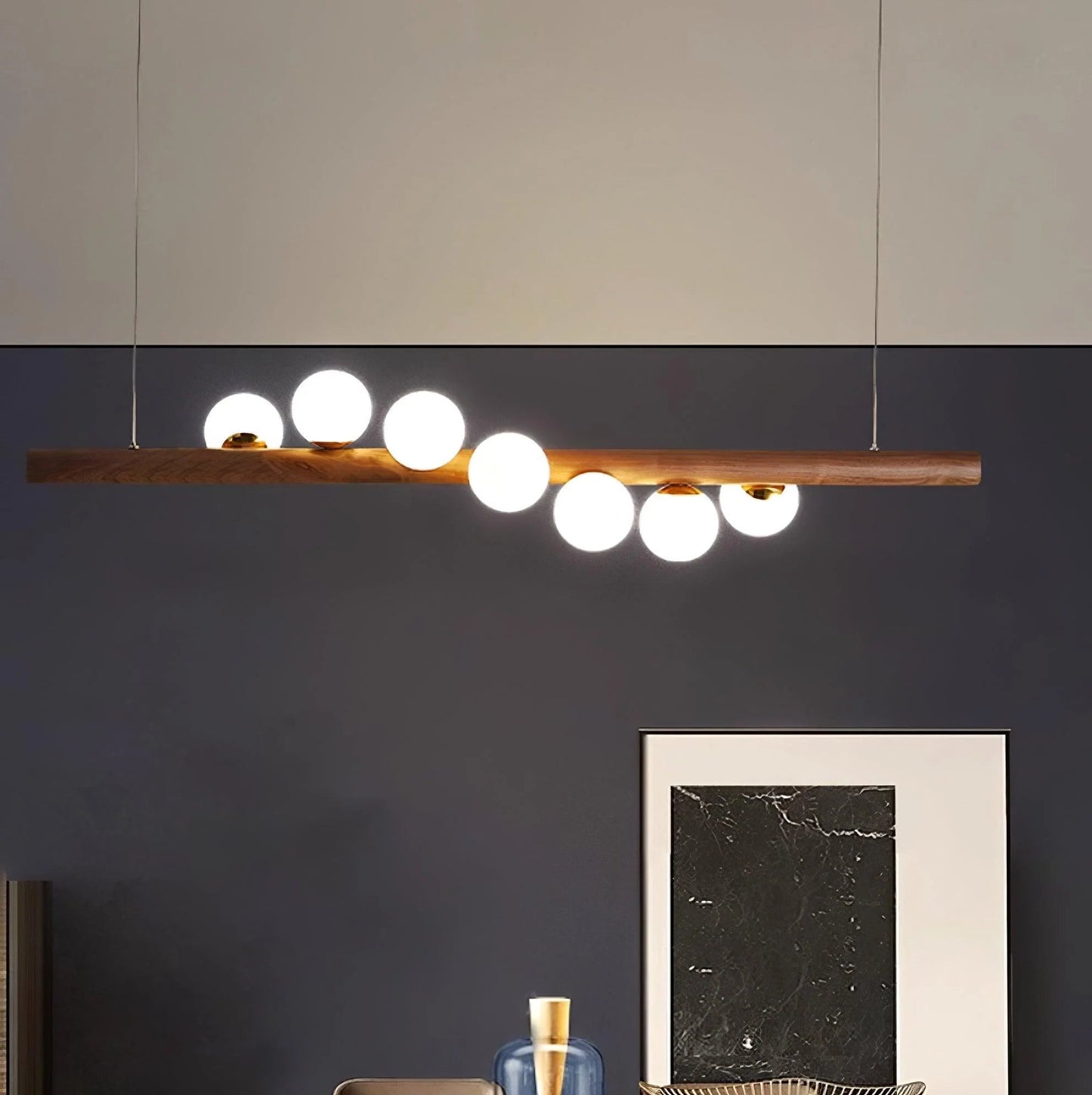 Pendant Light Timber Finish in Nordic Style | Norveta