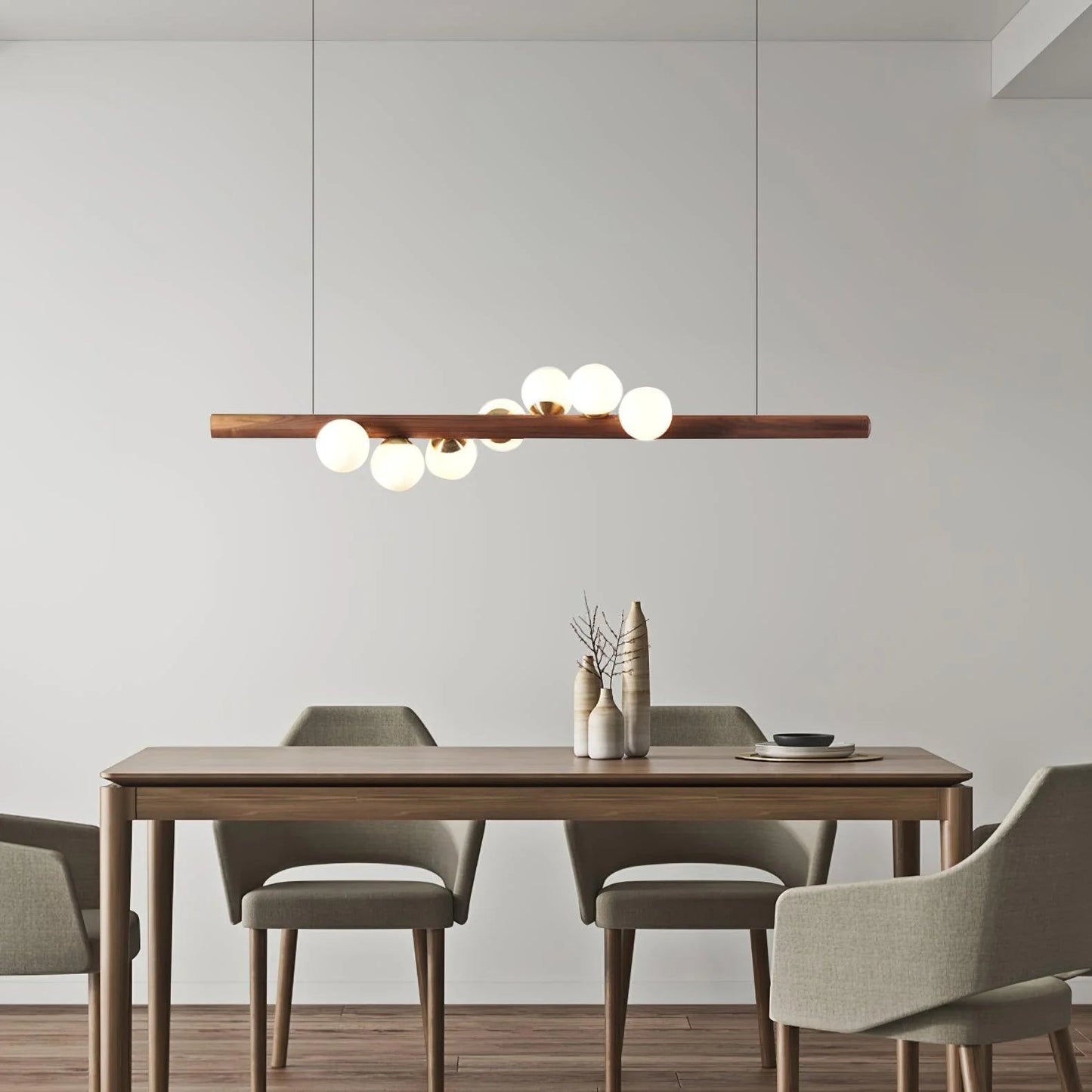 Pendant Light Timber Finish in Nordic Style | Norveta