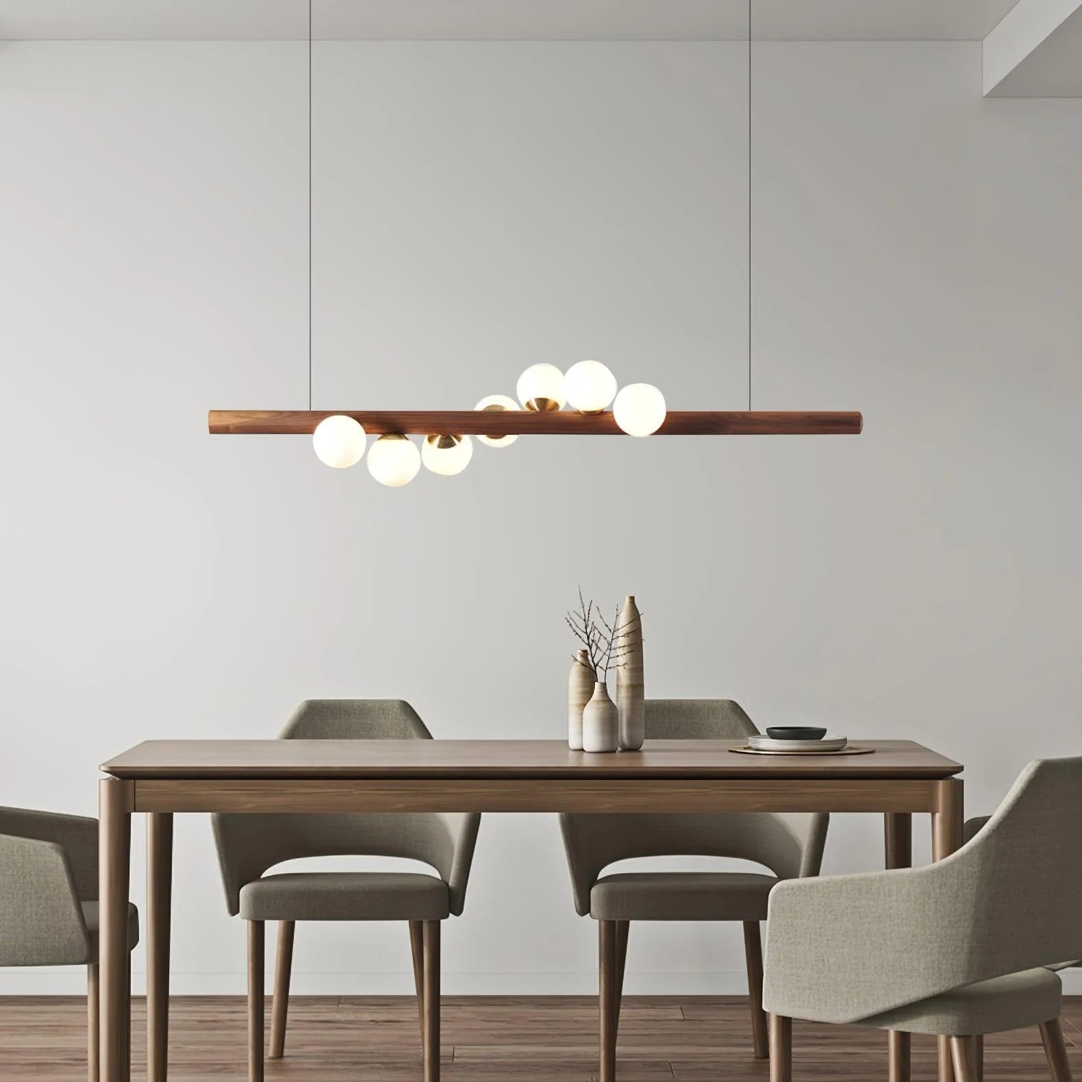 Pendant Light Timber Finish in Nordic Style | Norveta