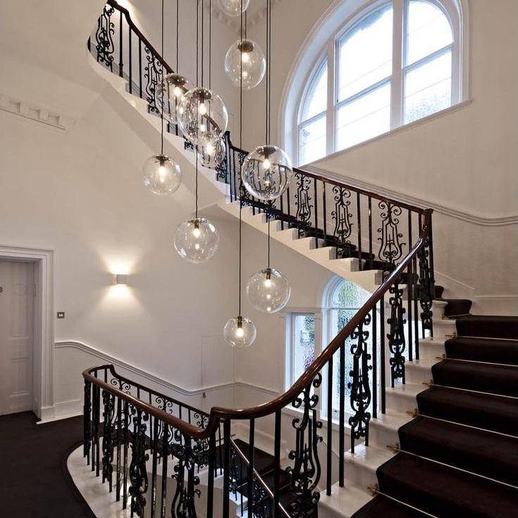 Pendant Light Transparent Glass Globe Minimal Style | Lorian