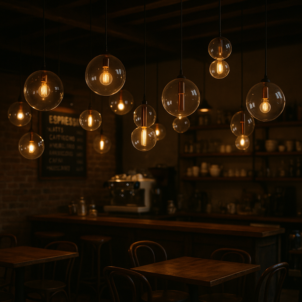 Pendant Light Transparent Glass Globe Minimal Style | Lorian