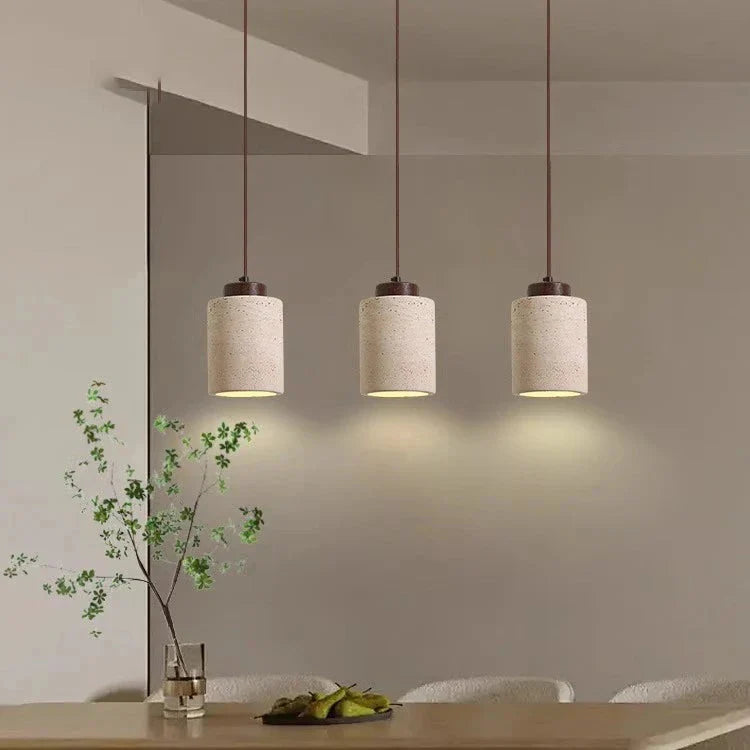 Pendant Light Travertine Shade Nordic Minimalist Style | Lemiro