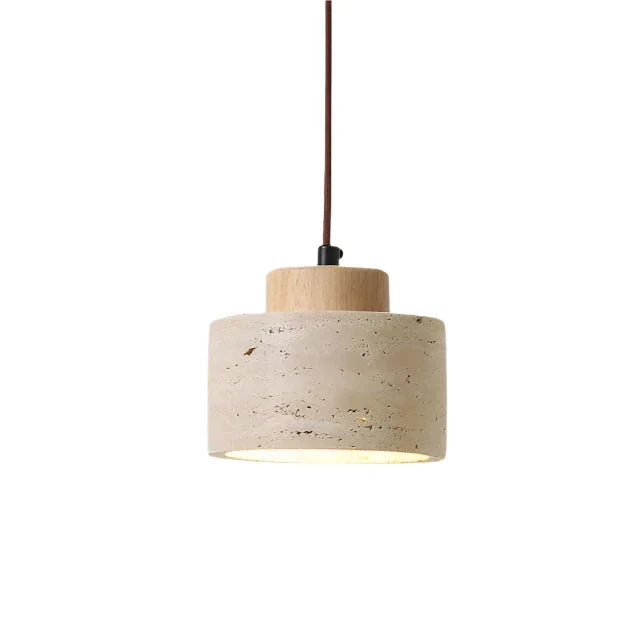 Pendant Light Travertine Shade Nordic Minimalist Style | Lemiro