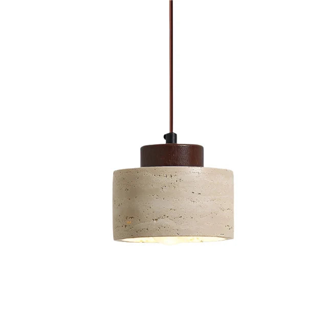 Pendant Light Travertine Shade Nordic Minimalist Style | Lemiro