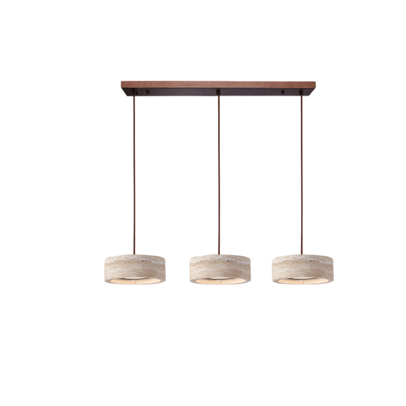 Pendant Light Travertine Stone in Wabi Sabi Style | Sorava