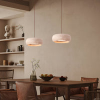 Pendant Light Travertine Stone in Wabi Sabi Style | Sorava