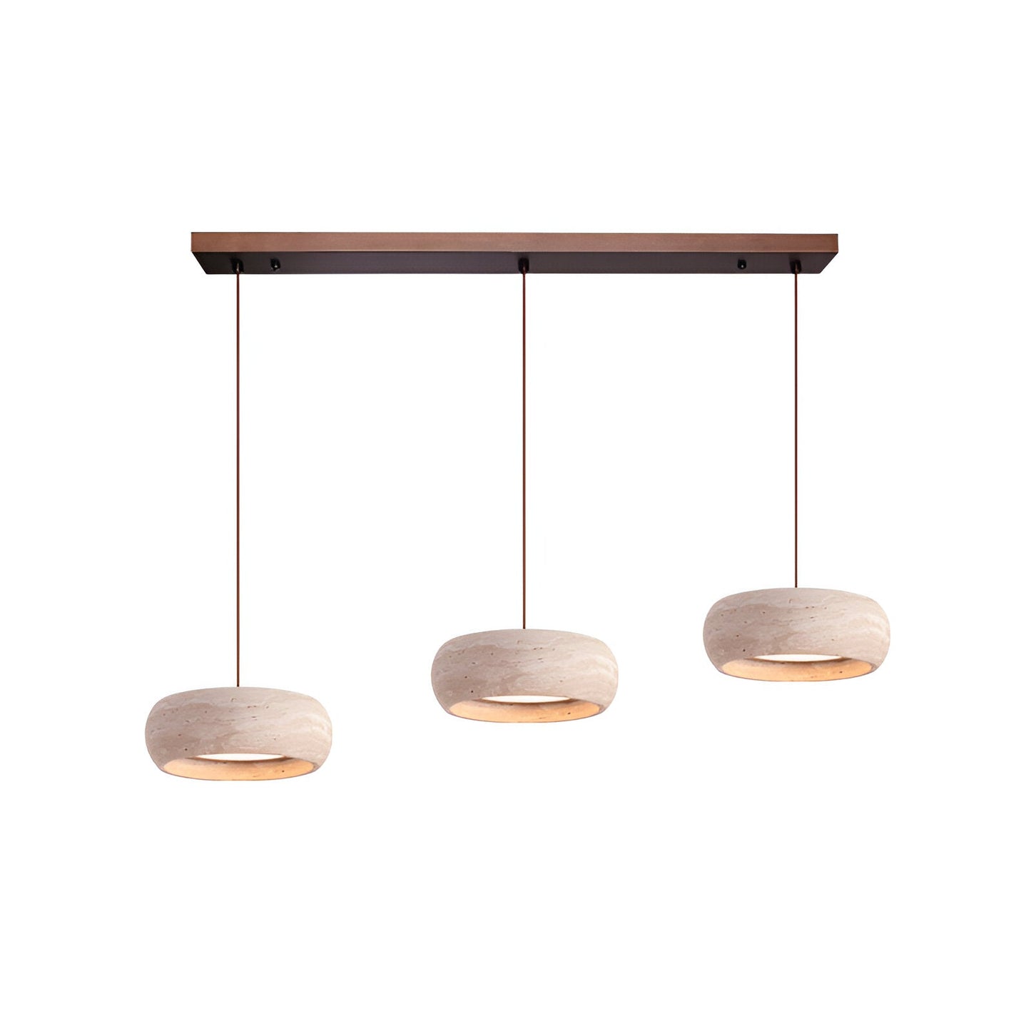 Pendant Light Travertine Stone in Wabi Sabi Style | Sorava