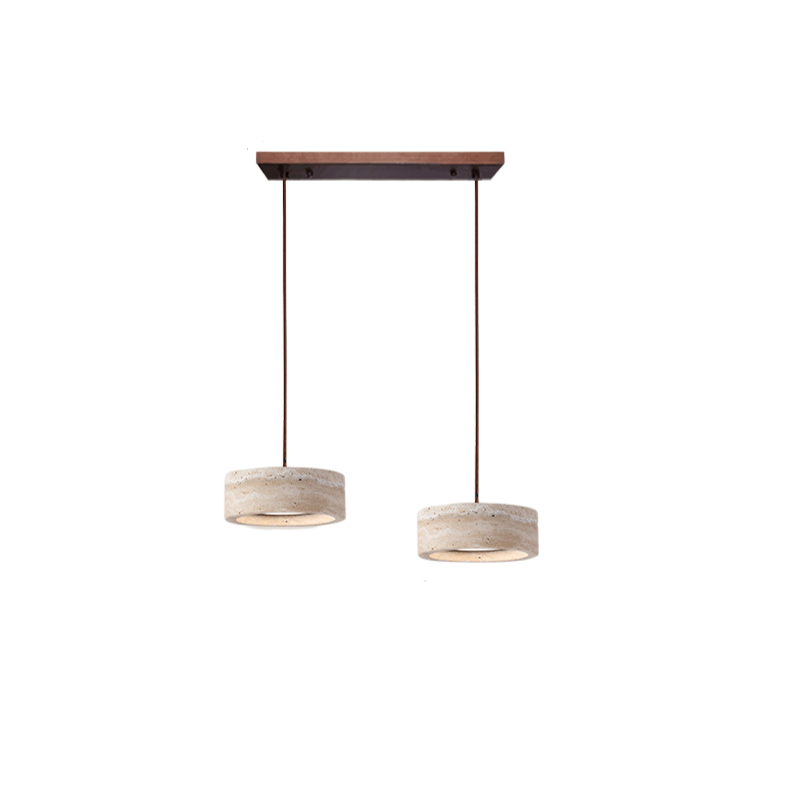 Pendant Light Travertine Stone in Wabi Sabi Style | Sorava