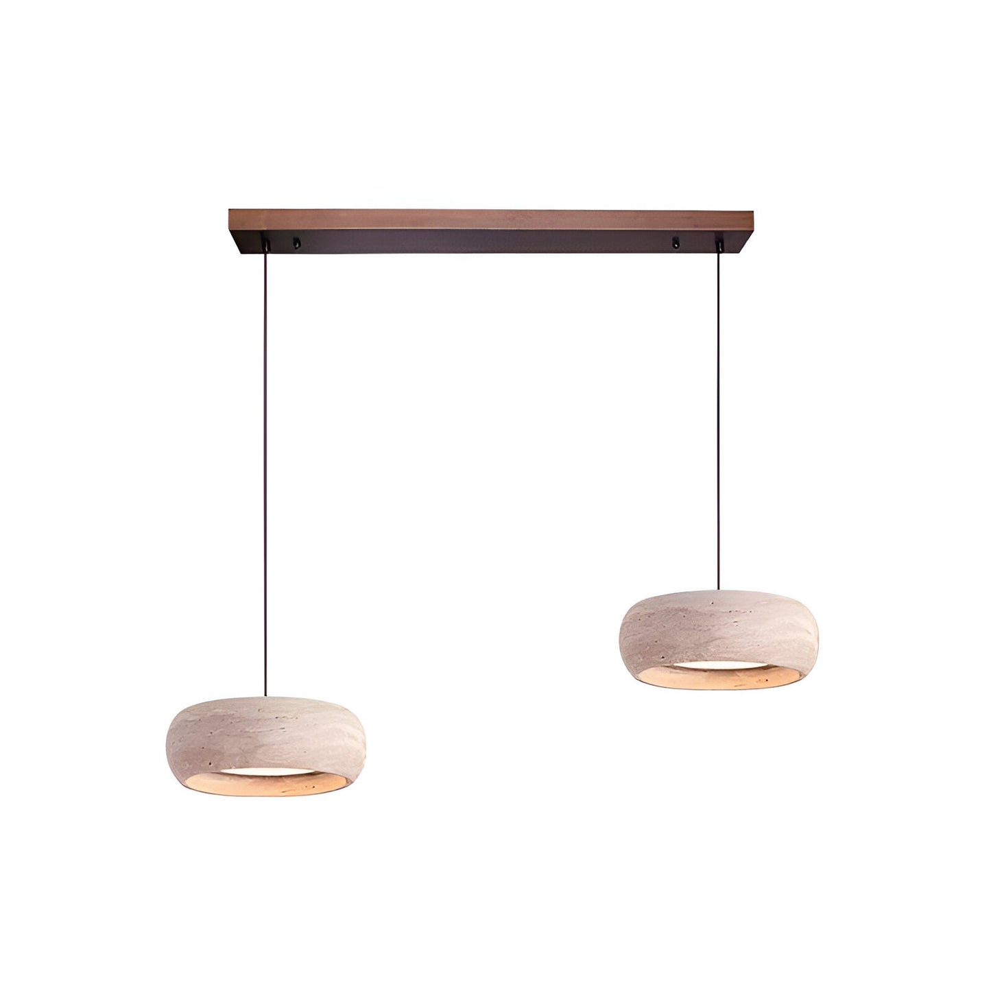 Pendant Light Travertine Stone in Wabi Sabi Style | Sorava