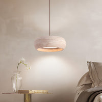 Pendant Light Travertine Stone in Wabi Sabi Style | Sorava