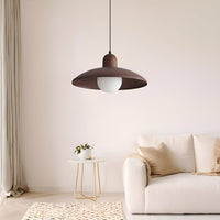 Pendant Light Walnut Finish Japanese Wabi-Sabi Style | Noraku