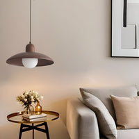 Pendant Light Walnut Finish Japanese Wabi-Sabi Style | Noraku