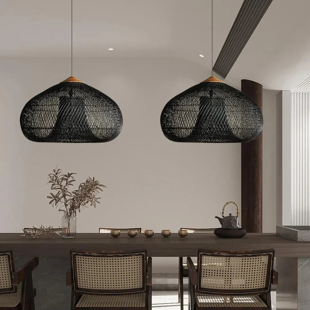 Pendant Light Wisteria Rattan Japandi Style | Monira