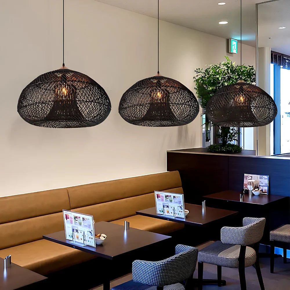 Pendant Light Wisteria Rattan Japandi Style | Monira