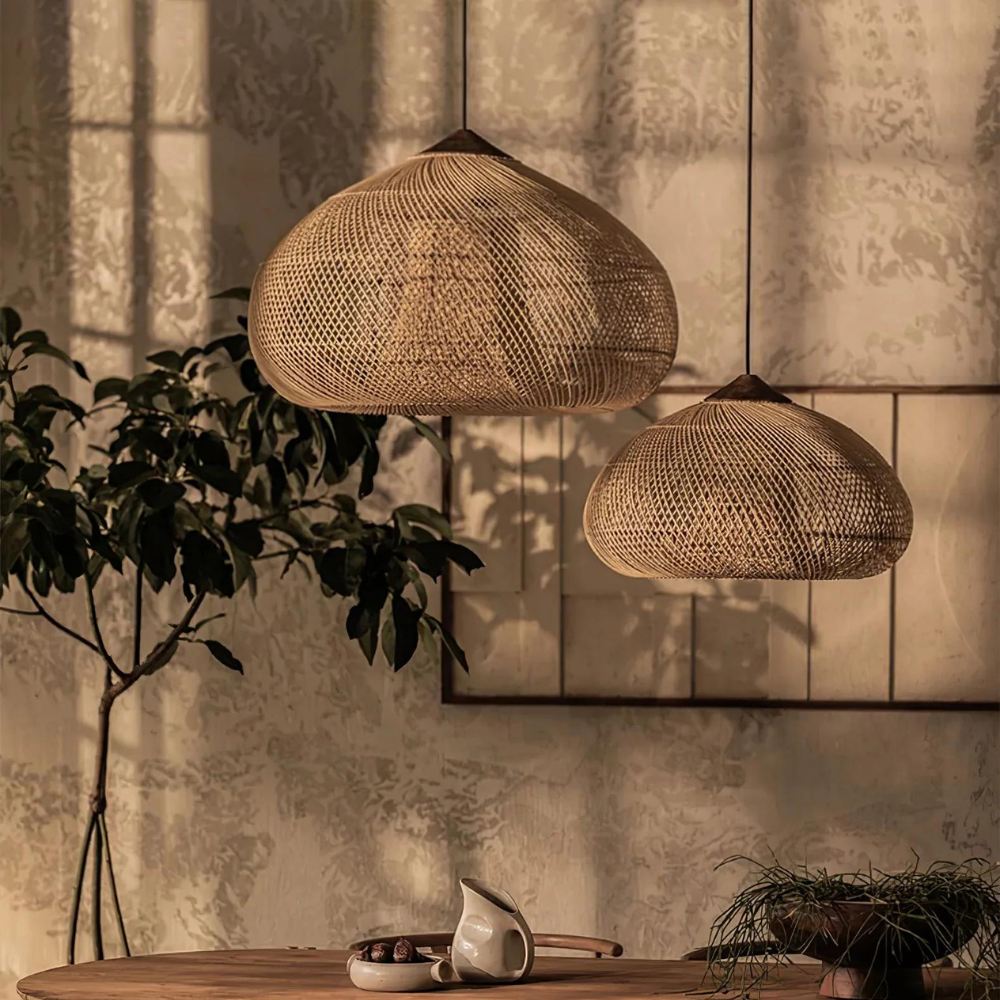 Pendant Light Wisteria Rattan Japandi Style | Monira