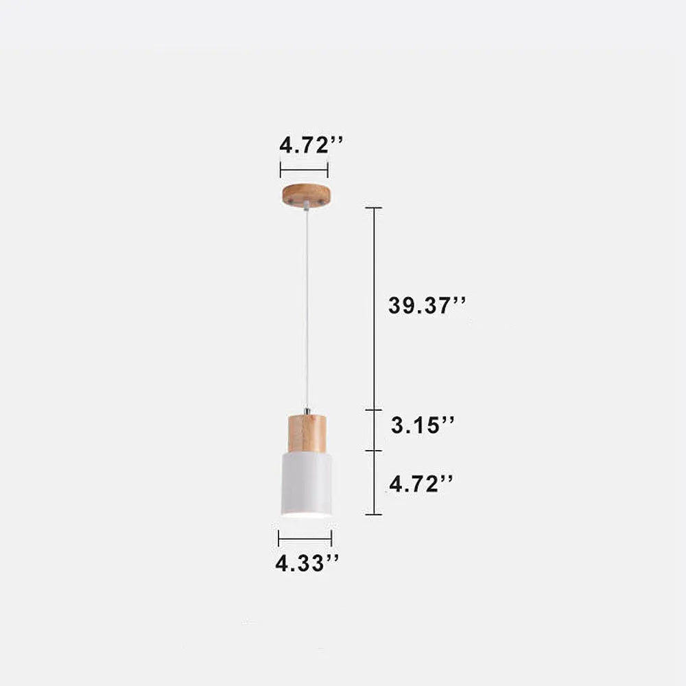 Pendant Light Wood Accent LED in Nordic Design | Macylea