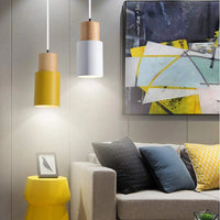 Pendant Light Wood Accent LED in Nordic Design | Macylea