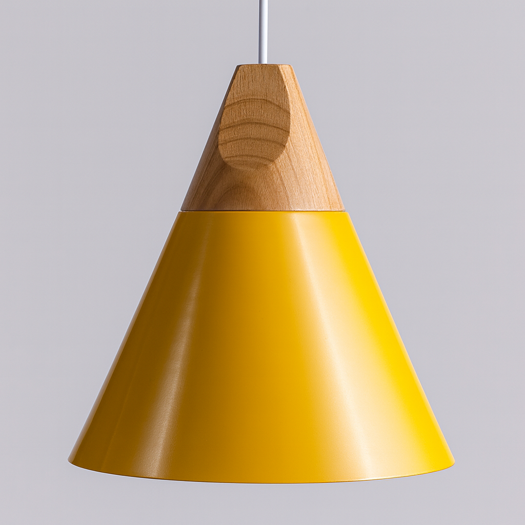 Pendant Light Wood Aluminium Nordic Style | Alvarn