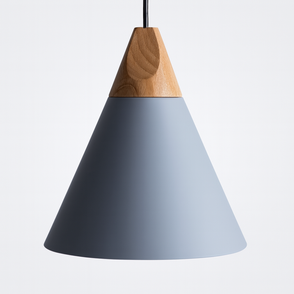 Pendant Light Wood Aluminium Nordic Style | Alvarn