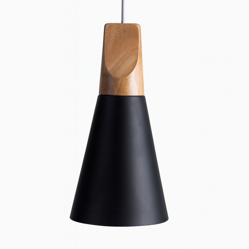 Pendant Light Wood Aluminium Nordic Style | Alvarn