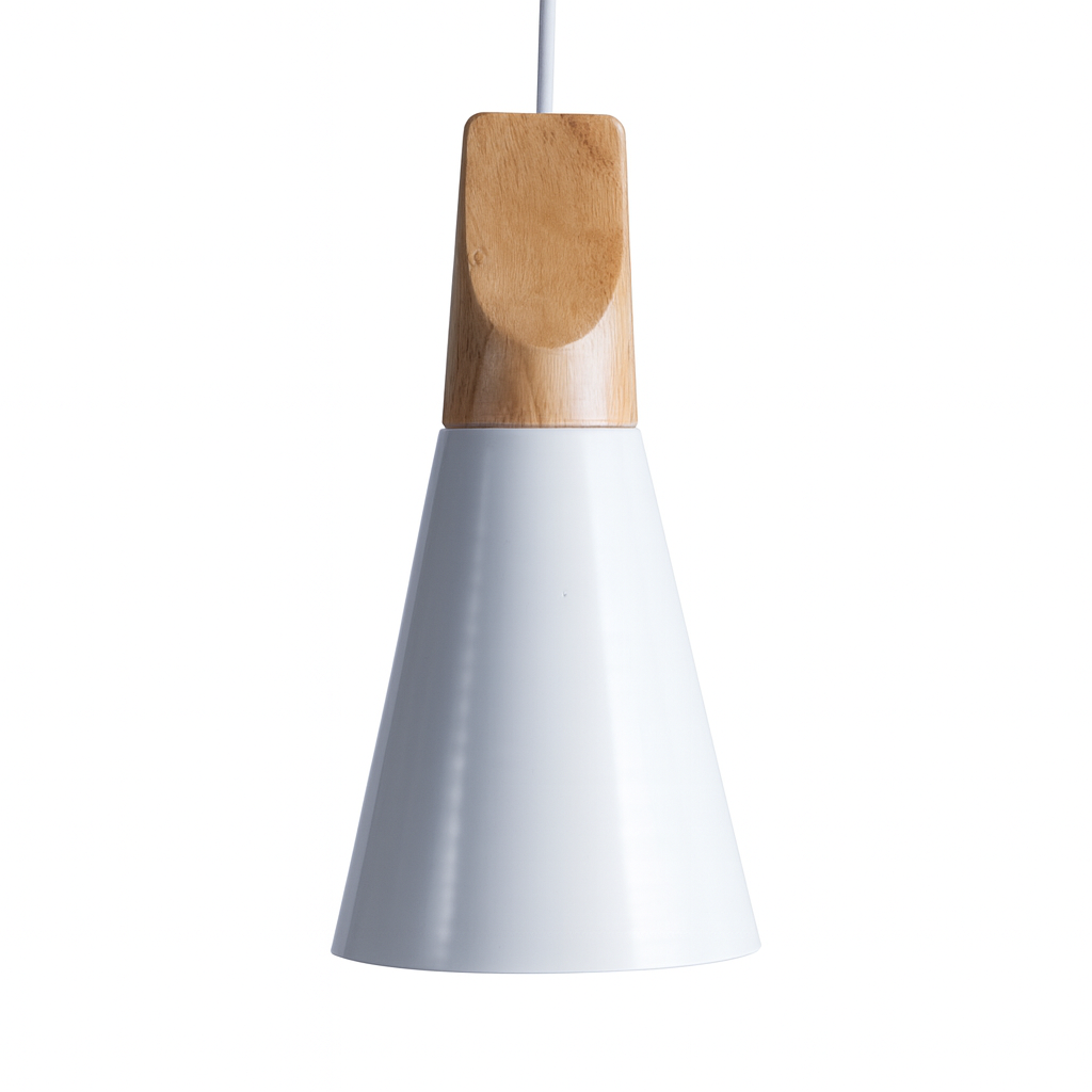 Pendant Light Wood Aluminium Nordic Style | Alvarn