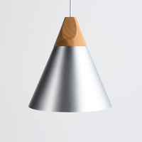 Pendant Light Wood Aluminium Nordic Style | Alvarn
