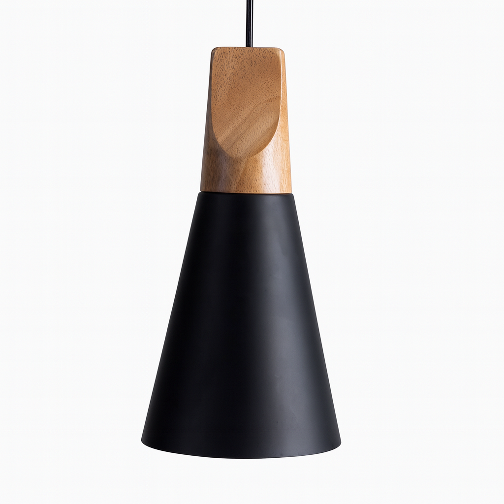 Pendant Light Wood Aluminium Nordic Style | Alvarn