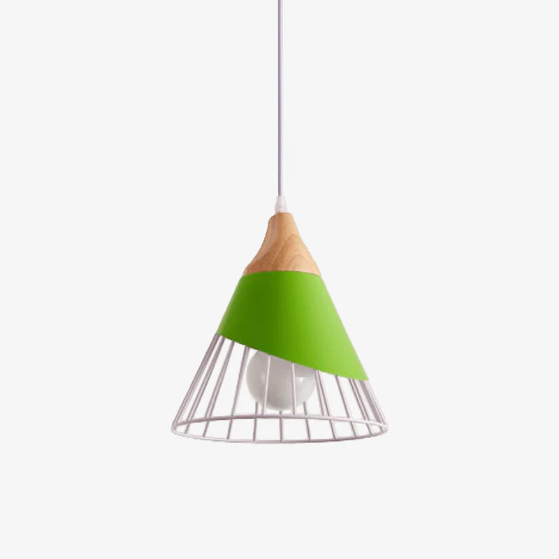 Pendant Light Wood Frame in Scandinavian Style | Pelsiro