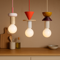 Pendant Light Wood LED Nordic Geometric Lighting | Nordilo