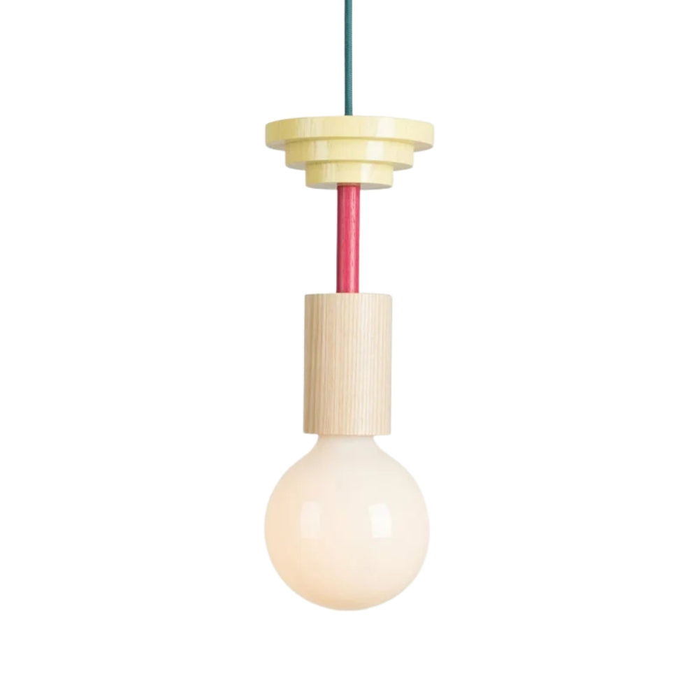 Pendant Light Wood LED Nordic Geometric Lighting | Nordilo