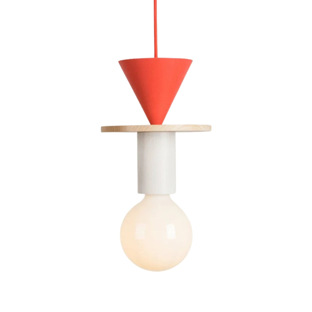 Pendant Light Wood LED Nordic Geometric Lighting | Nordilo