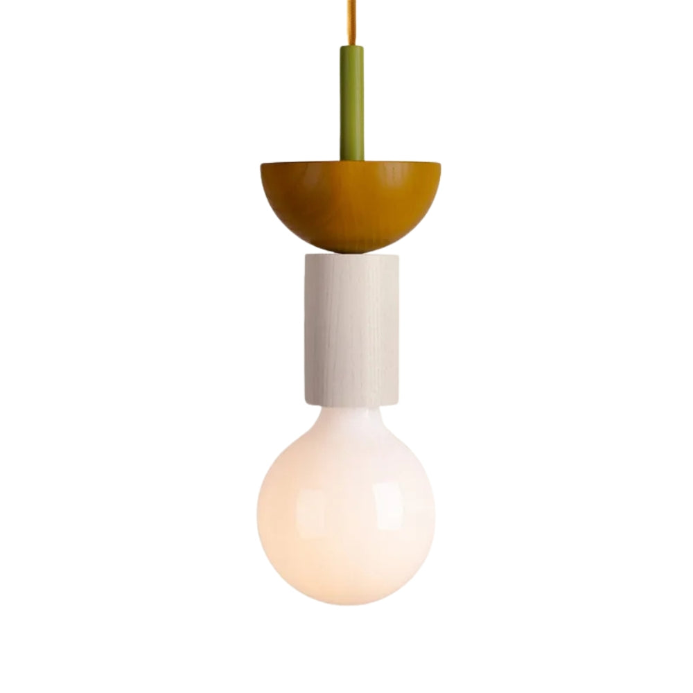 Pendant Light Wood LED Nordic Geometric Lighting | Nordilo